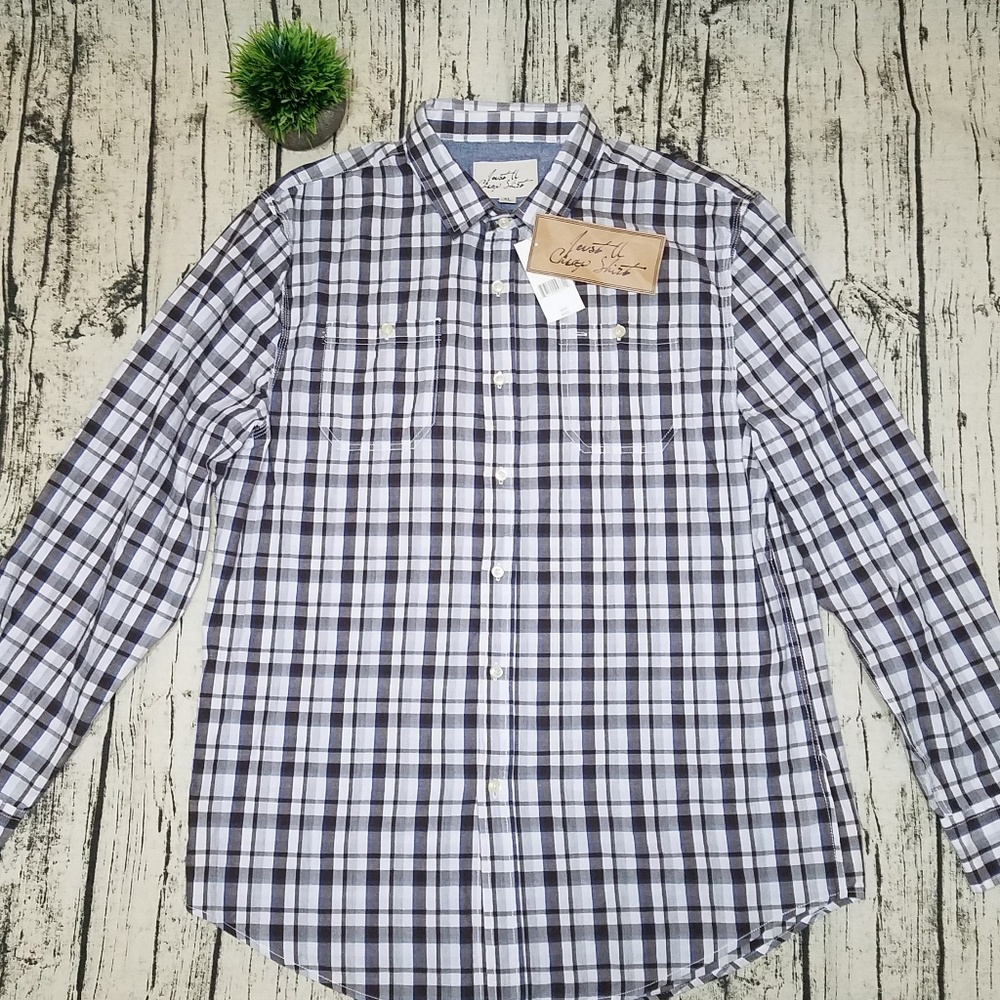 Just A Cheap Shirt Mens Button-down, XL, Plaid